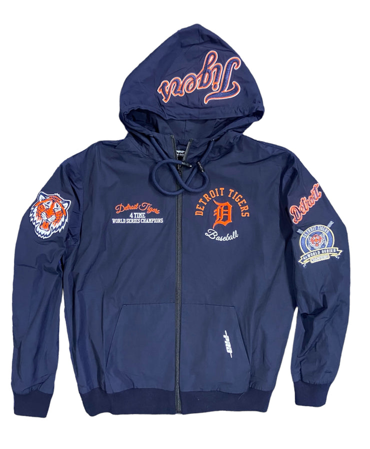 Pro Tigers Embroidered Track Hoodie Navy