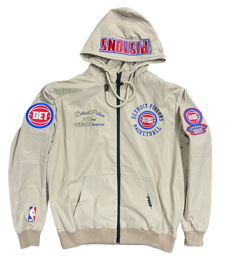 Pro Pistons Embroidered Track Hoodie Khaki