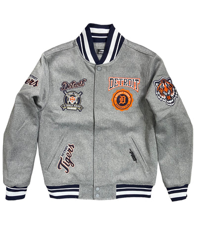 Pro Tigers Logo Embroidered Jacket Gray