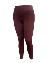 Pro Tigers Womens Embroidered Leggings Wine