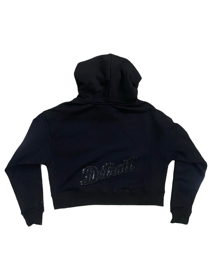 Pro Tigers Womens Embroidered Hoodie Black