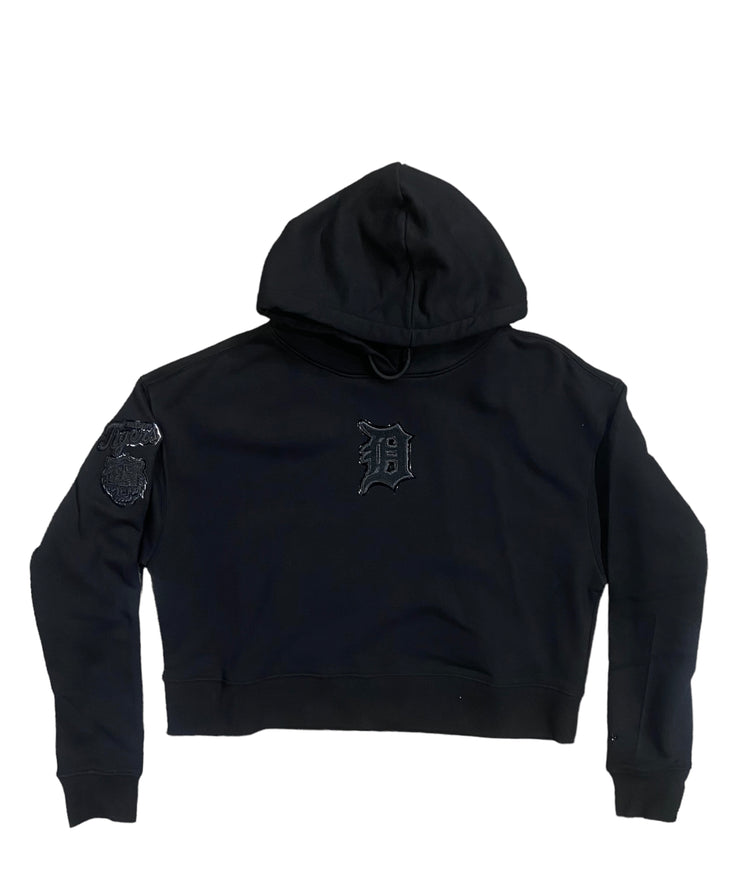 Pro Tigers Womens Embroidered Hoodie Black