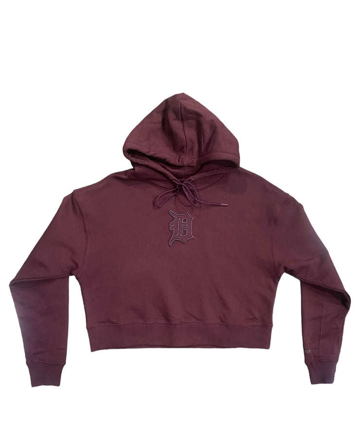 Pro Tigers Womens Embroidered Hoodie Wine