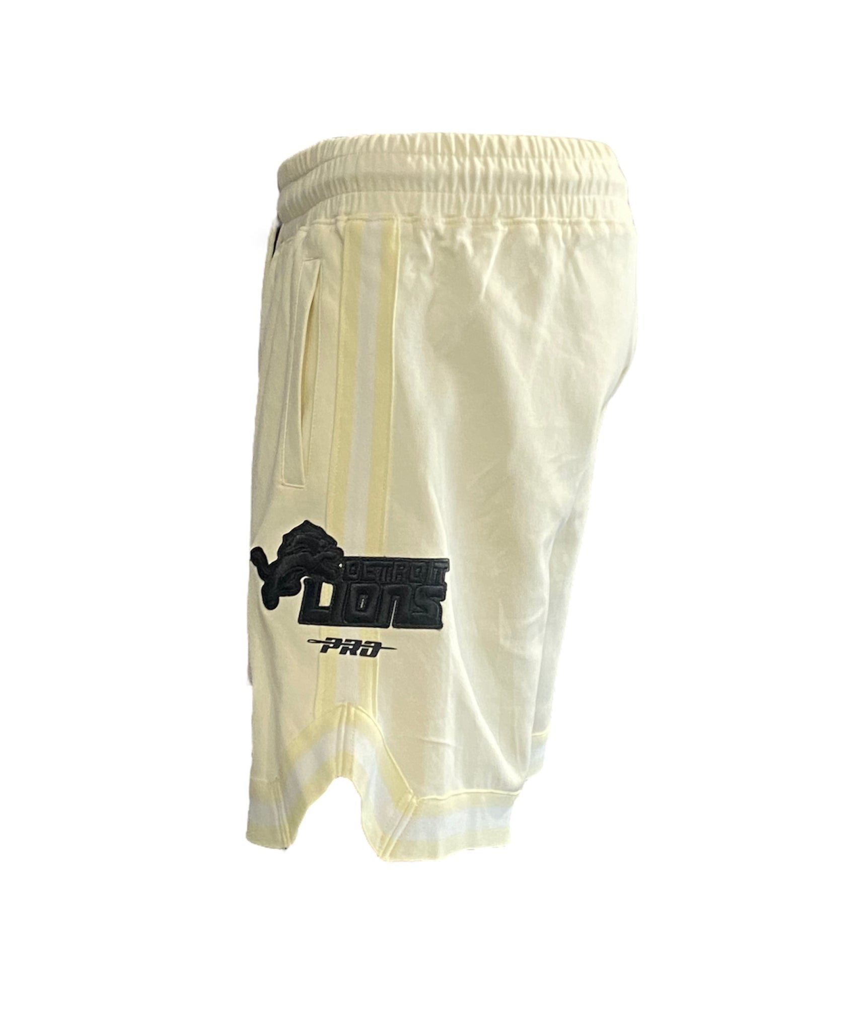 Pro Lions Logo Embroidered Shorts Eggshell