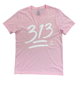 313 Tee PINK/WHT