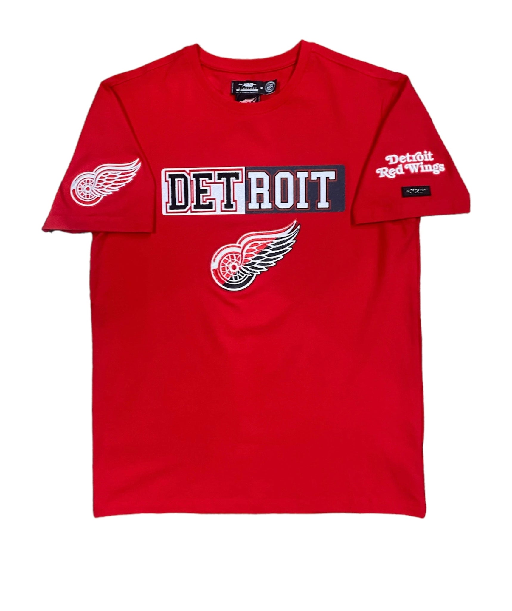 Pro Red Wings Detroit Embroidered Tee Red