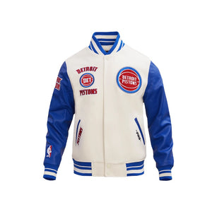 Pro Pistons Logo Embroidered Varsity Jacket