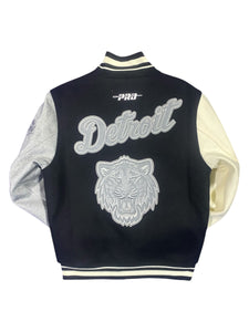 Pro Tigers REVERSE FRENCH TERRY MEN'S WOOL VARSITY JACKET