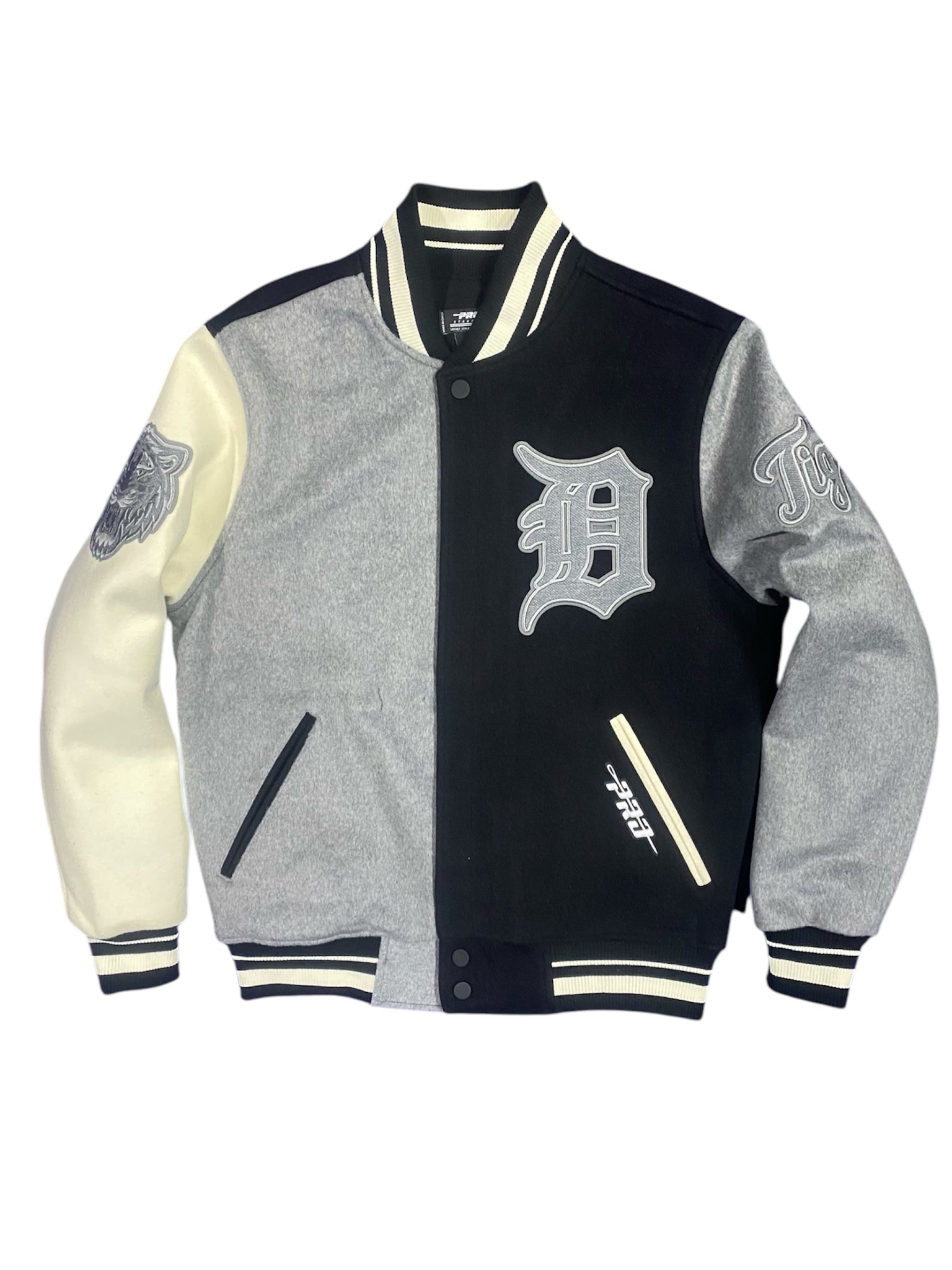 Pro Tigers REVERSE FRENCH TERRY MEN'S WOOL VARSITY JACKET