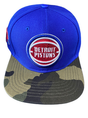 Pro Pistons Camo Snapback Blue