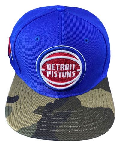 Pro Pistons Camo Snapback Blue