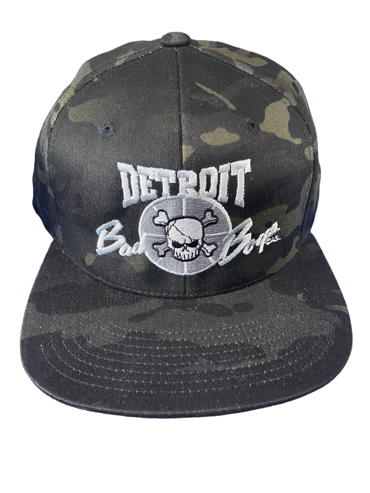 Detroit Bad Boys Camo Snapback Black