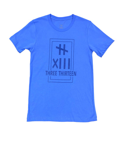 313 LOGO TEE BLUE