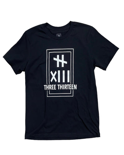 313 LOGO TEE Blk/Wht