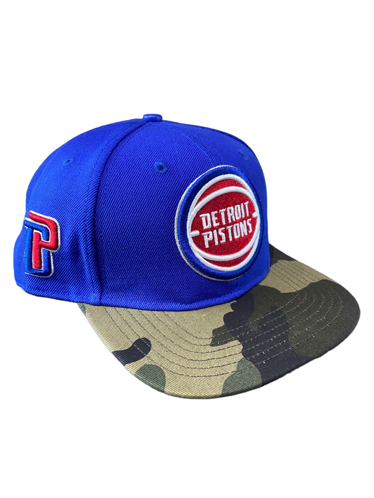 Pro Pistons Camo Snapback Blue