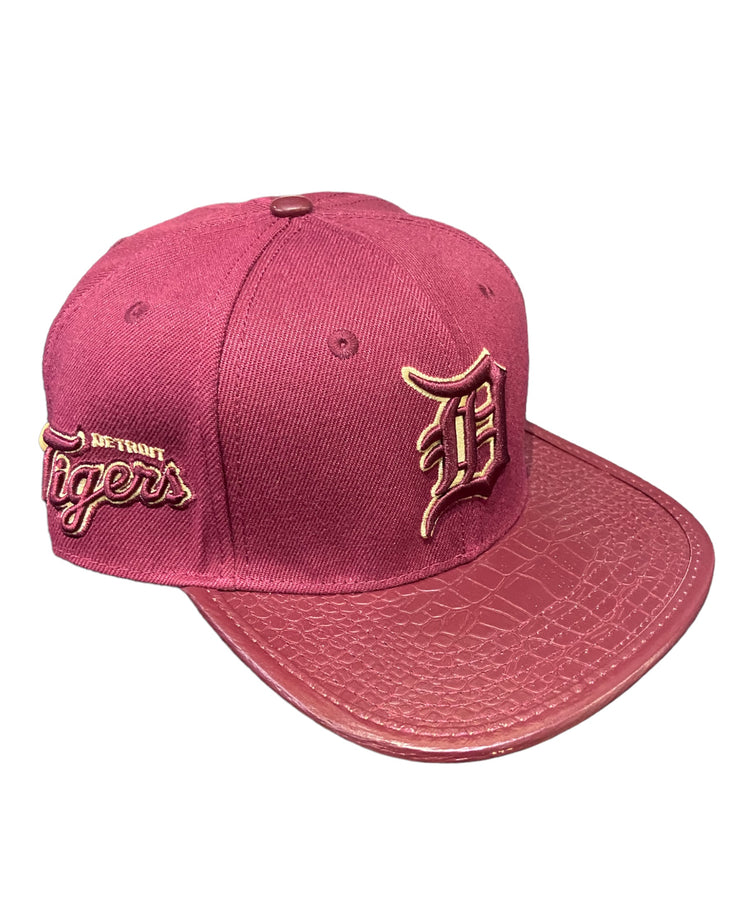 Pro Tigers Gator Strapback Burgundy
