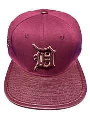 Pro Tigers Gator Strapback Burgundy